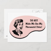 Pharmacist Voice Briefkaart (Voorkant / Achterkant)