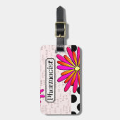 Pharmacist Whimsical Flowers Bagagelabel (Voorkant verticaal)