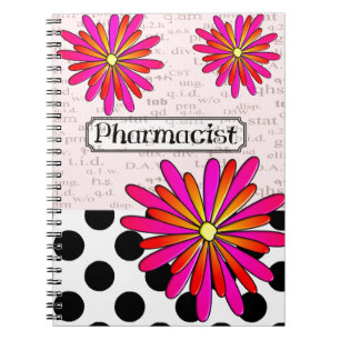 Pharmacist Whimsical Flowers Notitieboek