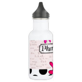 Pharmacist Whimsical Flowers Waterfles (Links)