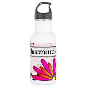 Pharmacist Whimsical Flowers Waterfles