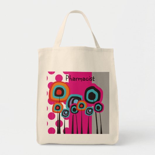 Pharmacist Whimsical FlowersTote Tote Bag (Voorkant)