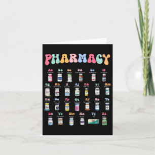 Pharmacy Alphabet Doctor of Pharmacy Tech Medicine Kaart