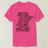 Pharmacy antibiotic classes t-shirt (Design voorkant)