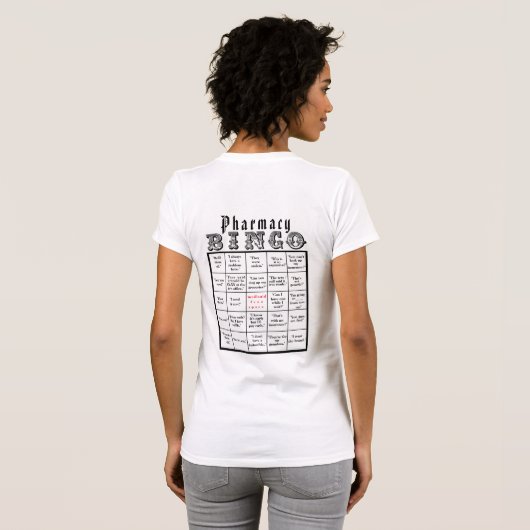 Pharmacy Bingo T-shirt (Achterkant volledig)