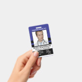 Pharmacy - Blue, Black and White Badge (Handheld)