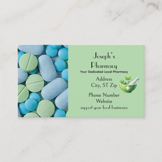 “Pharmacy” Business Card Visitekaartje (Voorkant)