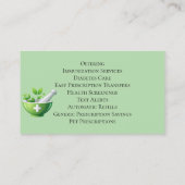 “Pharmacy” Business Card Visitekaartje (Achterkant)