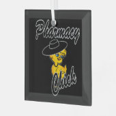 Pharmacy Chick #4 Glas Ornament (Voorkant links)