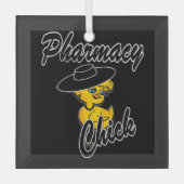 Pharmacy Chick #4 Glas Ornament (Voorkant)