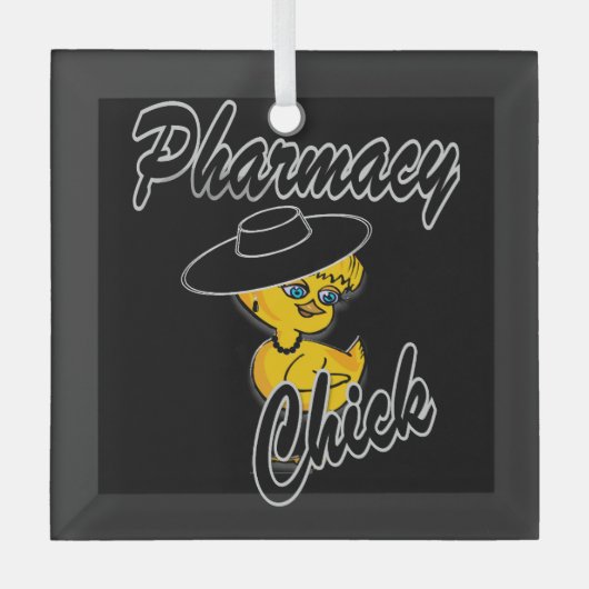 Pharmacy Chick #4 Glas Ornament (Voorkant)