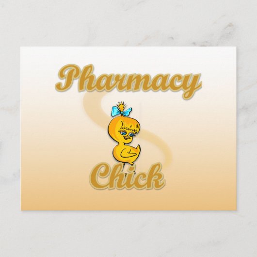 Pharmacy Chick Briefkaart (Voorkant)