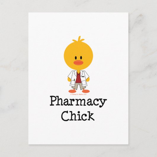 Pharmacy Chick Briefkaart (Voorkant)