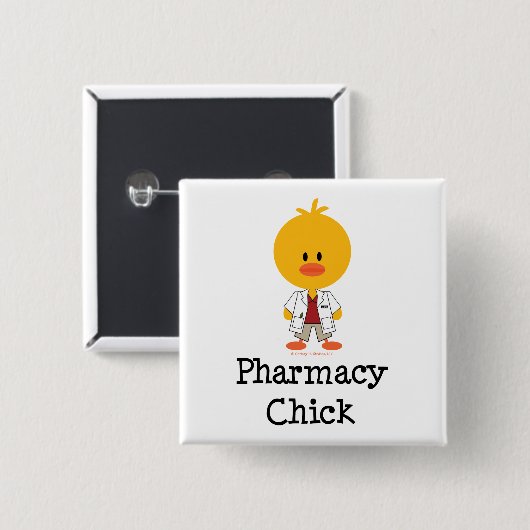 Pharmacy Chick Button (Voorkant /achterkant)