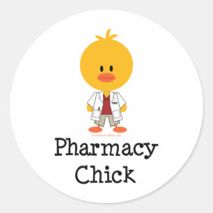 Pharmacy Chick Stickers