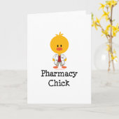 Pharmacy Chick Wenskaart Kaart (Gele Bloem)