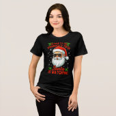 Pharmacy Christmas Be Nice to the Pharmacy Tech Tri-Blend Shirt (Voorkant volledig)
