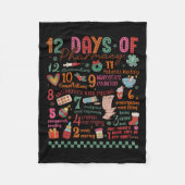 Pharmacy Christmas Shirt - 12 Days Of Pharmacy Tec Fleece Deken (Voorkant)