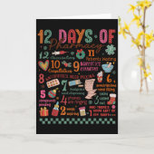 Pharmacy Christmas Shirt - 12 Days Of Pharmacy Tec Kaart (Gele Bloem)
