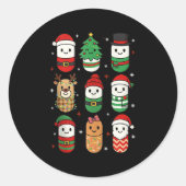 Pharmacy Christmas Xmas Vibes Pharmacist Pharm Tec Ronde Sticker (Voorkant)