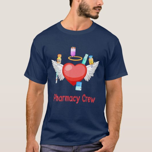 Pharmacy Crew Angel Heart Pharmacy Technican Valen T-shirt (Voorkant)