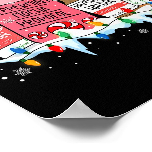 Pharmacy Crew Christmas Pharmacist Medicine Reinde Poster (Hoek)