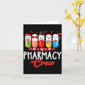 Pharmacy Crew Nurse Valentines Day Pharmacist Tech Kaart (Gele Bloem)