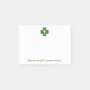 Pharmacy Cross Logo post-it notes