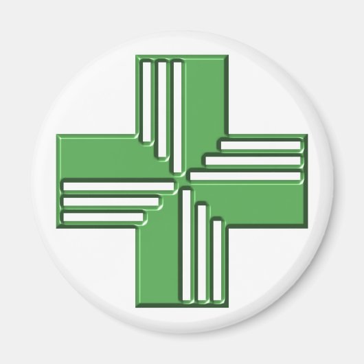 Pharmacy Cross Magneet (Voorkant)