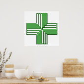 Pharmacy Cross Poster (Keuken)