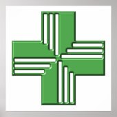 Pharmacy Cross Poster (Voorkant)
