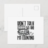 Pharmacy Don't Talk To Me I'm Counting Pharmacist Briefkaart (Voorkant / Achterkant)