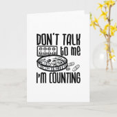 Pharmacy Don't Talk To Me I'm Counting Pharmacist Kaart (Gele Bloem)