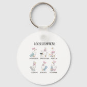 Pharmacy Funny Goose Silly Prescriptions Puns Medi Sleutelhanger (Voorkant)