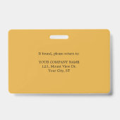 Pharmacy Gold deluxe Photo Badge (Achterkant)