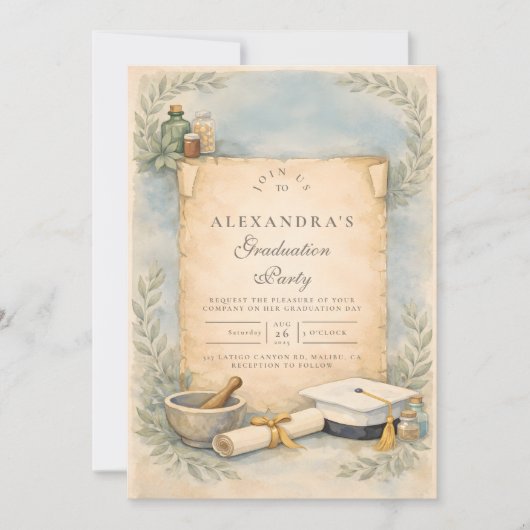 Pharmacy Graduate Milestone Kaart (Voorkant)