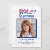Pharmacy Graduation Party with Photo Kaart (Achterkant)