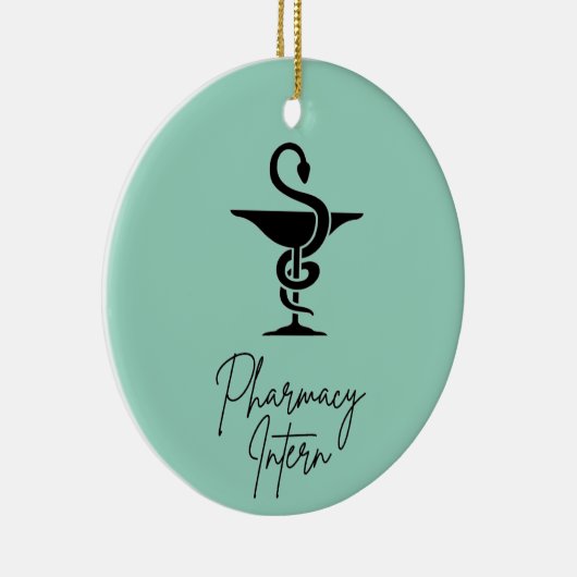 Pharmacy Intern Ceramic Circle Ornament (Rechts)