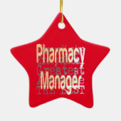 Pharmacy Manager Extraordinaire Keramisch Ornament (Achterkant)
