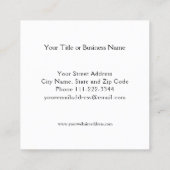 Pharmacy Mortar Pestle Logo Visitekaartje (Achterkant)