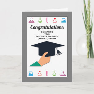 Pharmacy School Afstuderen gefeliciteerd Kaart