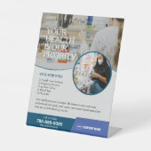 Pharmacy Services Aangepast voetstuk Reclamebord Met Voetstuk (Voorkant)
