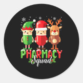 Pharmacy Squad Christmas Costume Funny Lls Pharmac Ronde Sticker (Voorkant)