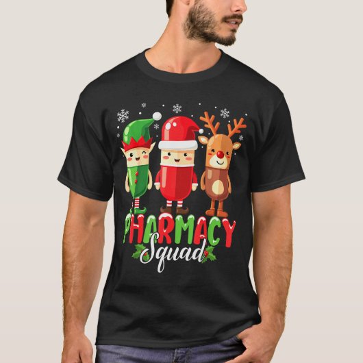 Pharmacy Squad Christmas Costume Funny Lls Pharmac T-shirt (Voorkant)