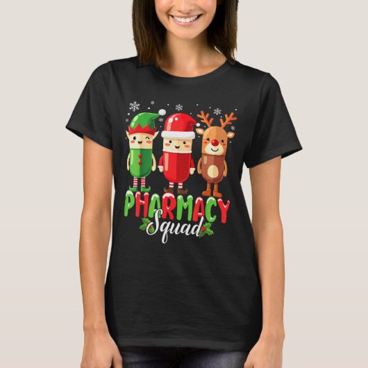 Pharmacy Squad Christmas Costume Funny Lls Pharmac T-shirt (Voorkant)