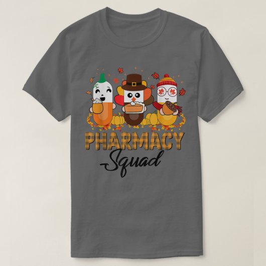 Pharmacy Squad Fall Autumn Thanksgiving Pharmacist T-shirt (Design voorkant)