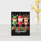 Pharmacy Squad Kerstkostuum Grappige Pillen Pharm Kaart (Gele Bloem)