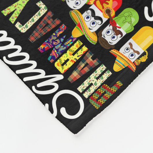 Pharmacy Squad Pharmacist Sombrero Pills Fleece Deken (Hoek)