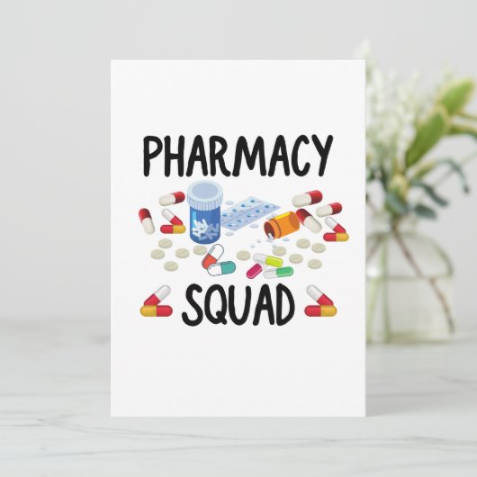 Pharmacy squad T-Shirt Kaart (Staand voorkant)