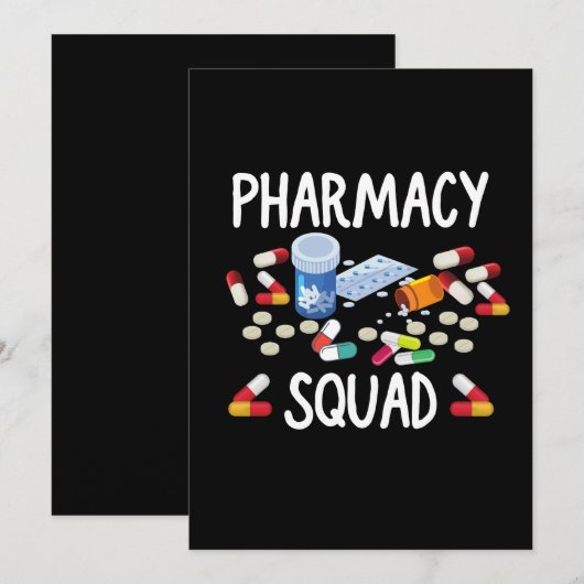 Pharmacy squad T-Shirt Kaart (Voorkant / Achterkant)